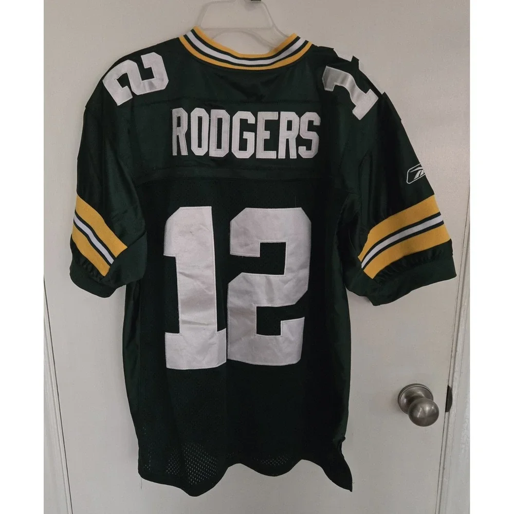 Mens Reebok Sz 48 AARON‎ RODGERS Packers NFL Football Jersey